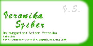 veronika sziber business card